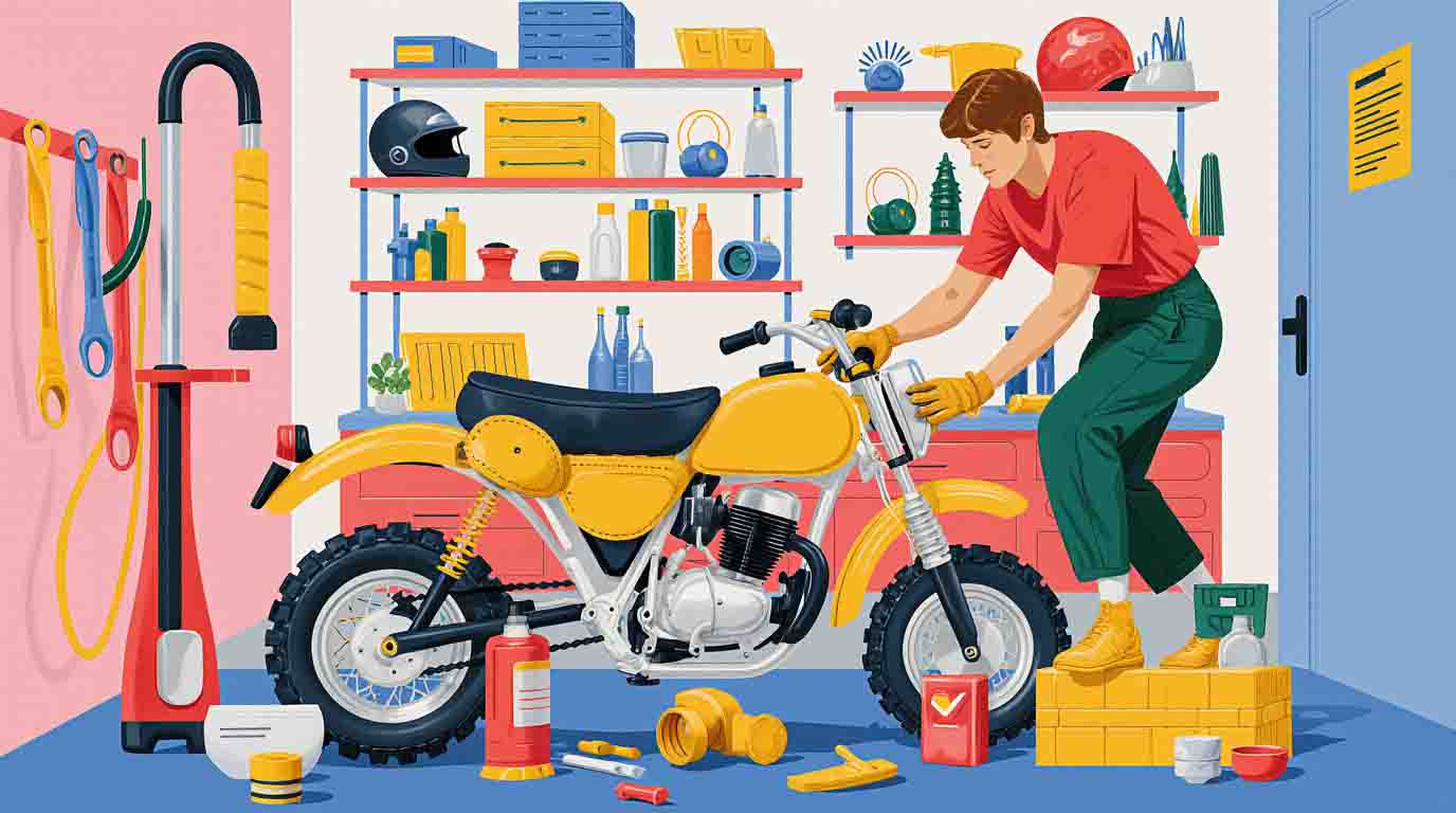 Préparer une petite moto